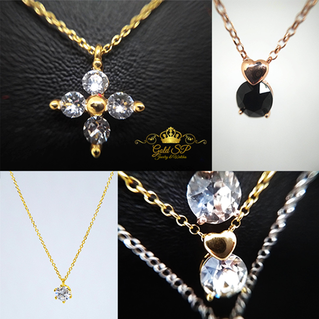 Gold necklaces